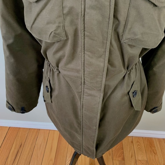 Aritzia Parka Community Paradigm Jacket Down Coat size XLarge Large Green - Picture 6 of 15